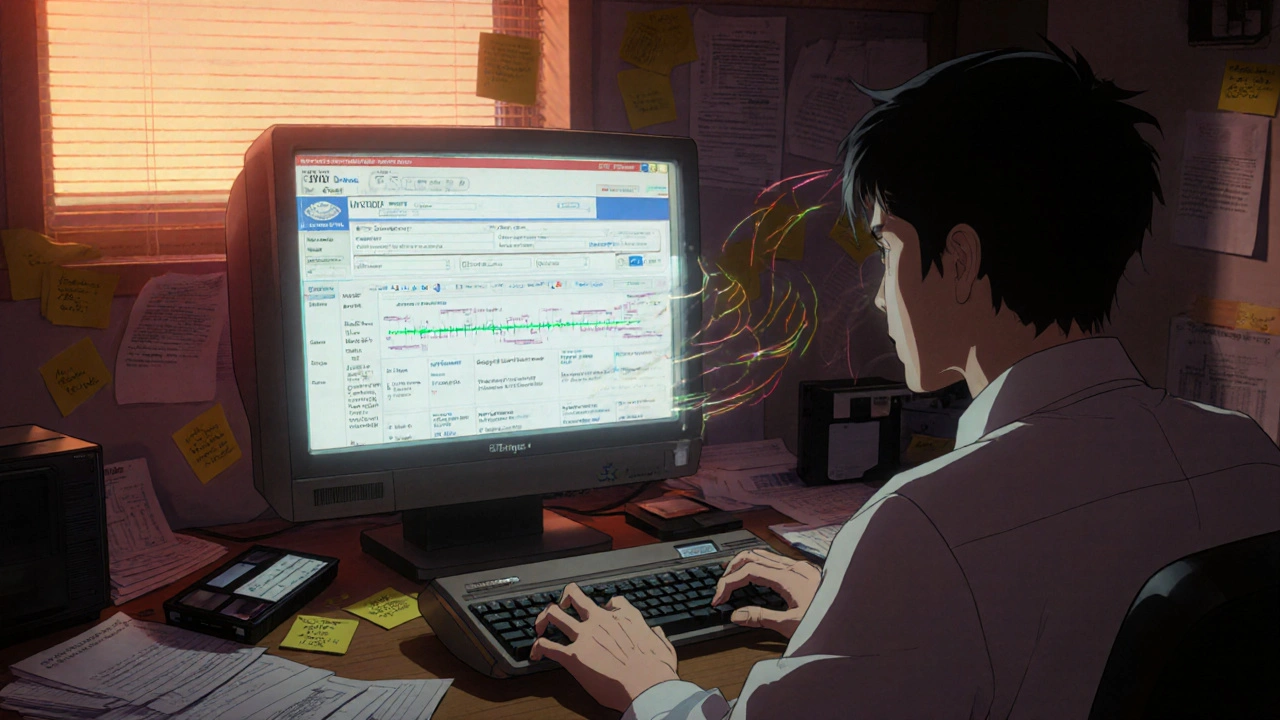 Researcher using Advanced Search on DailyMed with floating safety alert timelines in background.