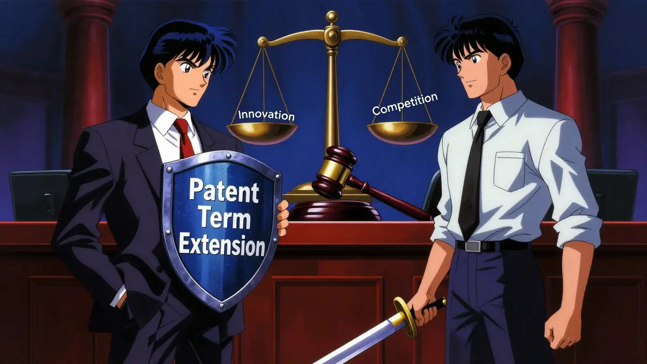 Anime depiction of Hatch-Waxman act legal balance