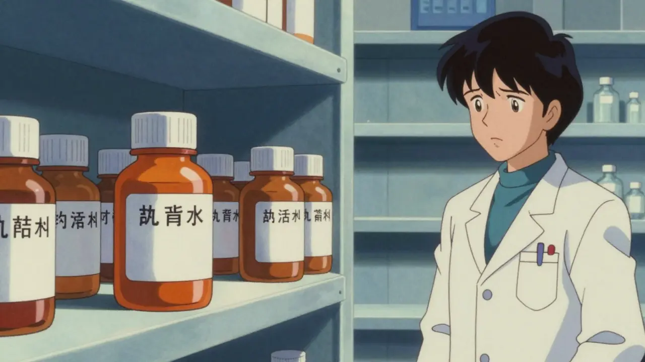 Pharmacist facing empty shelves due to generic drug shortages